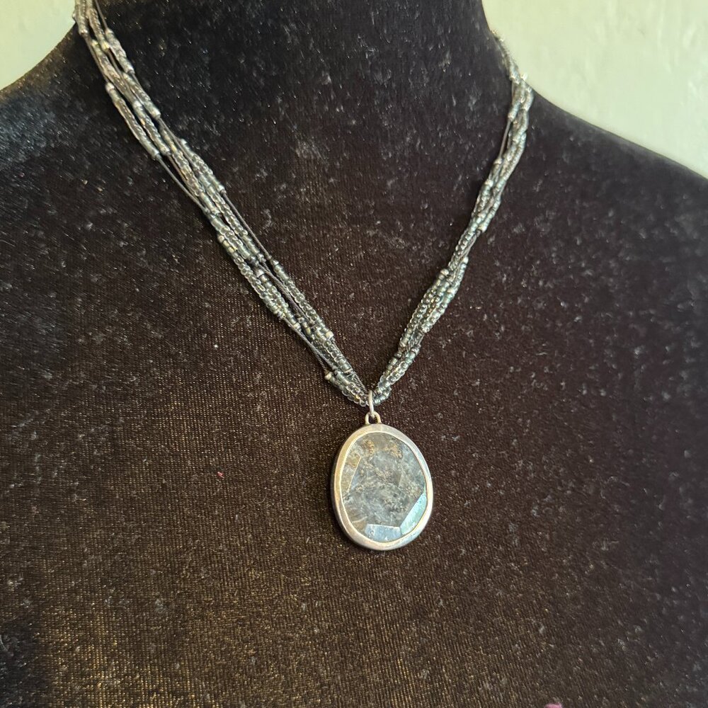 Silpada Labradorite Pendant & Earrings Set